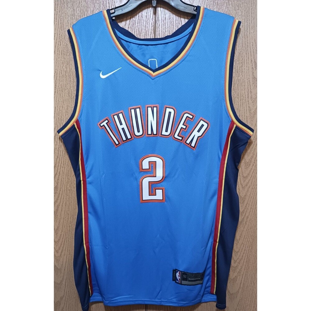 Shai Gilgeous-Alexander-(MVP!)-(Nike)-(Thunder)-(Blue)-(Jersey)-(Used)-(XL)-$90